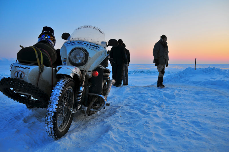 frozen lake baikal, Siberia, Russia
